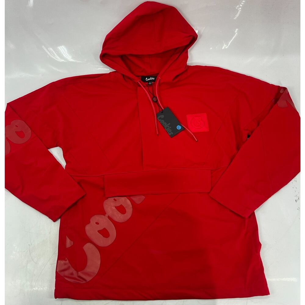Cookies Altitude Micro Ripstop Hooded Jacket Black Medium Mesh Backing NWT